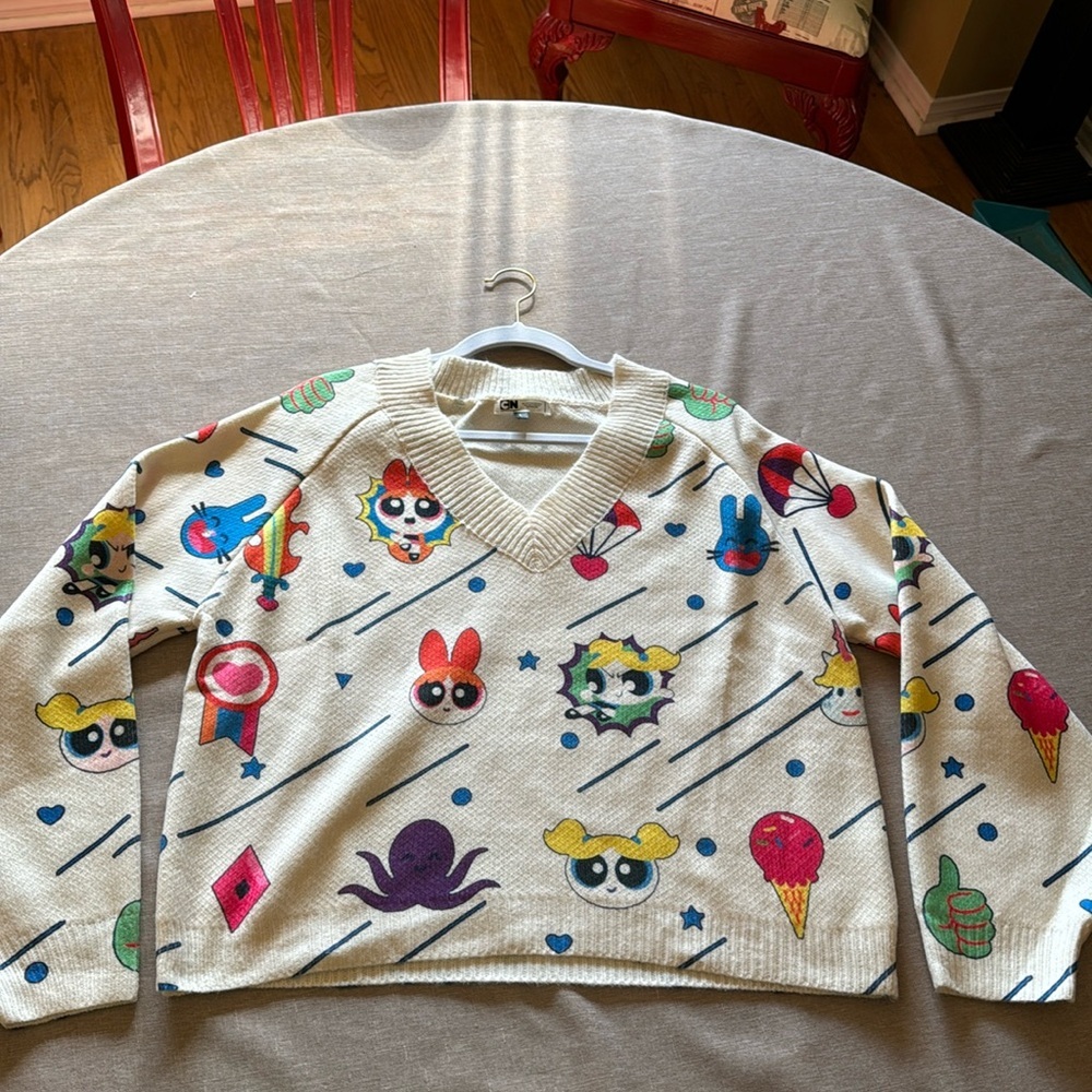 NWOT limited edition Powerpuff girls sweater
